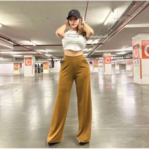Palazzo high waist pants 02