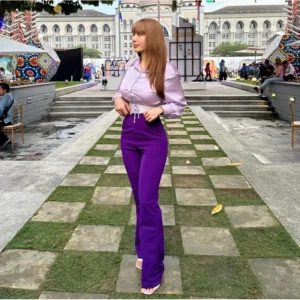 Palazzo bootcut pants two poket aishah akesah secret High Waisted